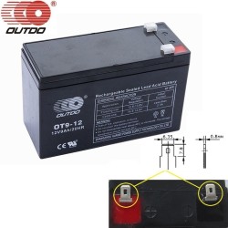 Батерия OUTDO 12V 9Ah OT9-12